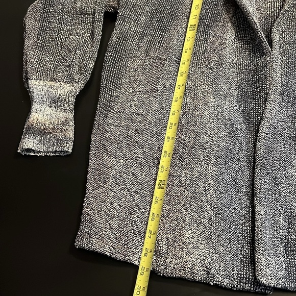 Vintage 80s Joan McGee 100% silk hand woven cardigan - Picture 4 of 7